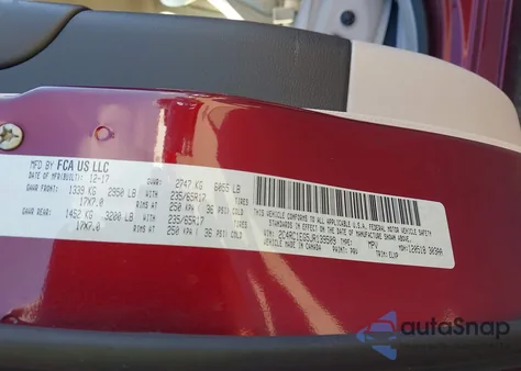 2018 Chrysler Pacifica Touring L Plus из США, поврежденный, VIN 2C4RC1EG5JR139509